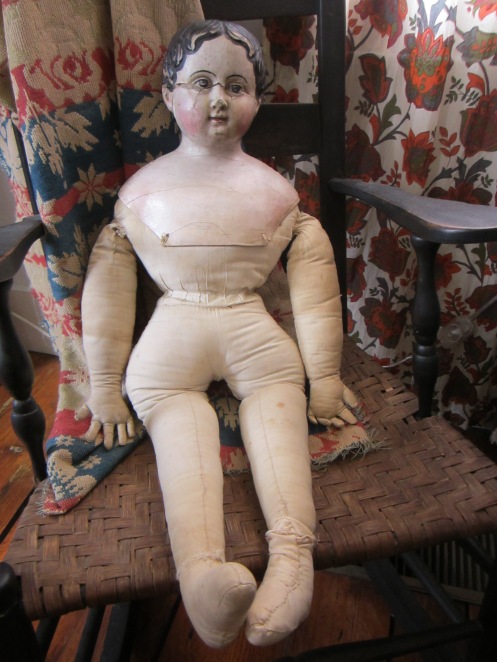 conserving an antique papier-mache doll www.izannahwalker.com