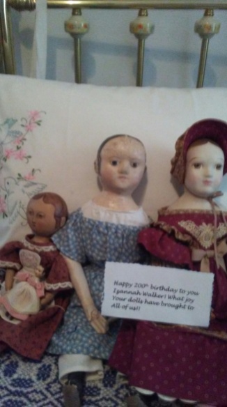 Happy 200th birthday Izannah Walker! What joy your dolls have brought to all of us! Billie A.
